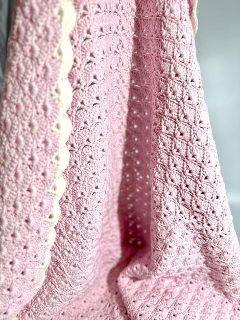 Kids and Babies' Crochet Blanket, kids room deco, kids gift, worsted wool and cotton blend